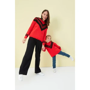 Trendyol Sweater - Red - Regular fit