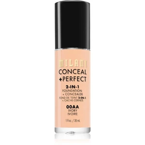 Milani Conceal + Perfect 2-in-1 Foundation And Concealer make-up 00AA Ivory 30 ml