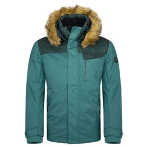 Men's winter jacket KILPI ALPHA-M dark green