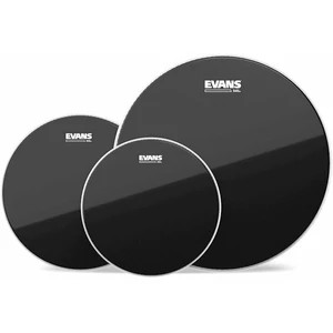 Evans ETP-CHR-R Black Chrome Rock Fellsatz für Schlagzeug