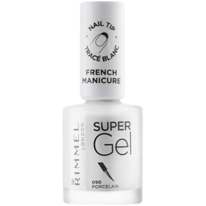 Rimmel Super Gel Step 1 lak na francouzskou manikúru odstín 090 Porcelain 12 ml