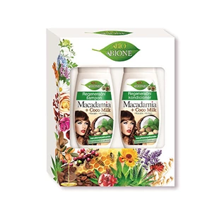 Bione Cosmetics Dárková sada vlasové péče Macadamia + Coco Milk