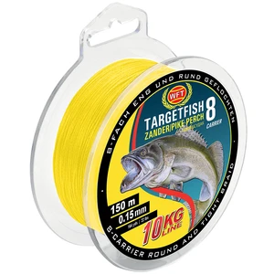 Wft splétaná šňůra targetfish 8 žlutá 150 m - 0,12 mm - 8 kg