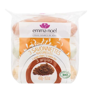 Emma Noël Mydlo rastlinné íl 3x150 g BIO