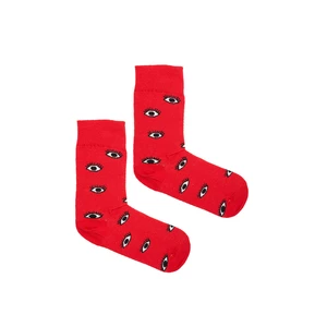 Kabak Unisex's Socks Patterned Red Eyes