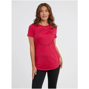 Dark pink women's T-shirt SAM 73 Doris