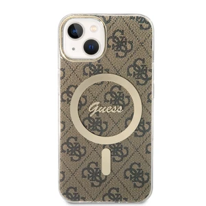 Puzdro na mobil Guess iPhone 14 6.1" béžová farba