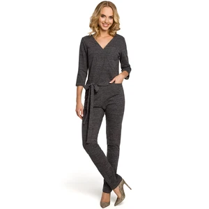 Made Of Emotion Woman's Jumpsuit M330 Graphite Melange