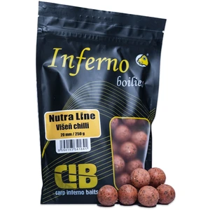 Carp inferno boilies nutra line višňa chilli - 20 mm 250 g