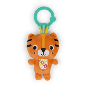 BRIGHT STARTS Hrkálka plyšová na C krúžku tiger Jingle Joy™ 0m+