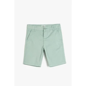 Koton Shorts - Green - Normal Waist