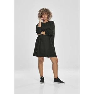 Women's Modal Terry Crew Dress Black