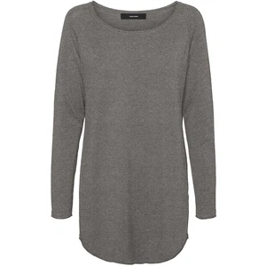 Vero Moda Dámský svetr VMNELLIE Relaxed Fit 10220902 Medium Grey Melange M