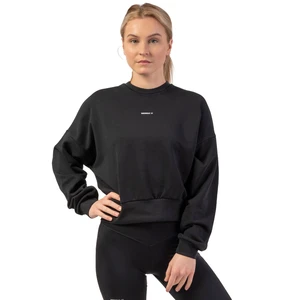 Nebbia Loose Fit Sweatshirt "Feeling Good" Black XS-S