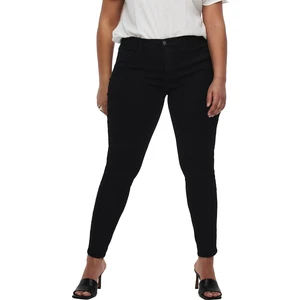 ONLY CARMAKOMA Dámské džíny CARSTORM Skinny Fit 15174946 Black XXL