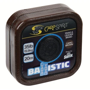 Carp spirit náväzcová šnúra ballistic camo brown 20 m-nosnosť 45 lb