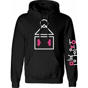 Squid Game Hoodie Symbol and Logo M Black