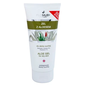 FlosLek Pharma Dry Skin Aloe Vera regenerační gel na obličej a dekolt 200 ml