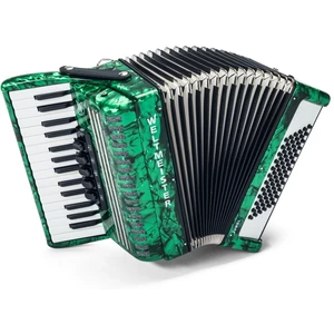 Weltmeister Juwel 30/72/III/5 MT Green Piano accordion