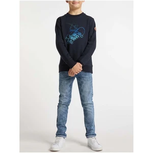 Dark blue boys' sweatshirt with Ragwear Yanis print - Boys