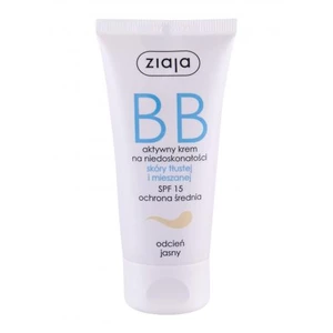 Ziaja BB Cream Oily and Mixed Skin SPF15 50 ml bb krém pro ženy Light s ochranným faktorem SPF