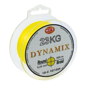Wft splétaná šňůra round dynamix kg žlutá - 150 m 0,20 mm 18 kg