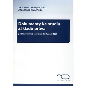 Dokumenty ke studiu základů práva podle právního stavu ke dni 1. září 2008