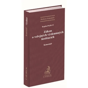 Zákon o veřejných výzkumných institucích. Komentář