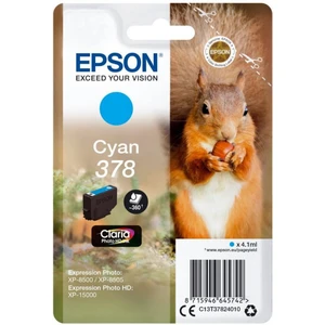 Epson T37824010 azurová (cyan) originální cartridge
