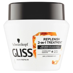 Schwarzkopf Gliss Replenish 2-IN-Treatment intenzivní regenerační maska 300 ml