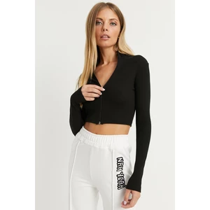 Cool & Sexy Women's Black Camisole Short Jacket
