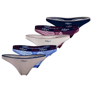 Tommy Hilfiger 5 PACK - dámská tanga UW0UW03200-0R0 XL