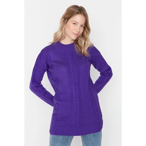 Trendyol Sweater - Purple - Regular fit