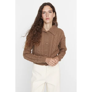 Trendyol Cardigan - Brown - Regular fit