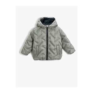 Koton Inflatable Coat Hooded Quilted