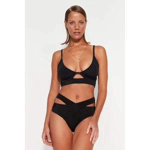 Trendyol Bikini Top - Black - Plain