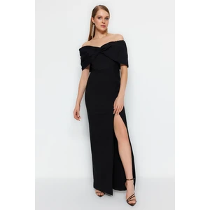 Dámské šaty Trendyol TPRSS23AE00067/Black