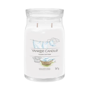 Yankee Candle Clean Cotton vonná svíčka Signature 567 g