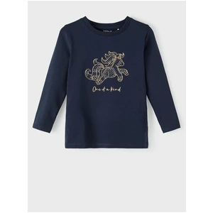 Dark blue girly T-shirt name it Tyla - Girls