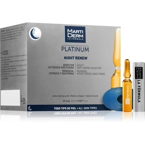 MartiDerm Platinum Night Renew exfoliační peelingové sérum v ampulích 30x2 ml