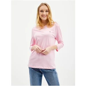 Pink Women's T-Shirt with three-quarter sleeves Tommy Hilfiger - Women