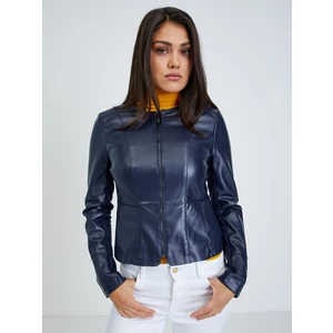 Dark blue women's leatherette jacket ORSAY - Ladies