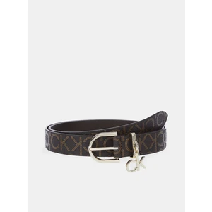 Dark Brown Women's Patterned Belt Calvin Klein - Women