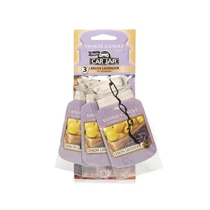 Yankee Candle Papírová visačka do auta Lemon Lavender 3 ks