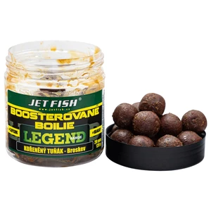 Jet fish boosterované boilie kořeněný tuňák broskev 250 ml - 24 mm