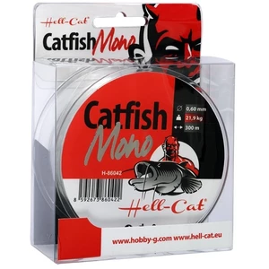 Hell-cat vlasec catfish mono clear 300 m-průměr 0,60 mm / nosnost 21,9 kg
