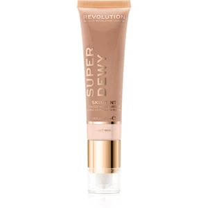 Makeup Revolution Super Dewy Skin Tint Moisturizer - Light Beige KOLORYZUJĄCA EMULSJA NAWILŻAJĄCA 55 ml