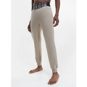 Béžové pánské pyžamové kalhoty Calvin Klein Underwear - Pánské