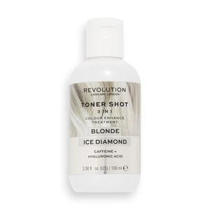 Revolution Haircare Oživující barva pro blond vlasy Toner Shot Blonde Ice Diamond 100 ml