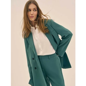 Green long jacket VILA Freya - Women